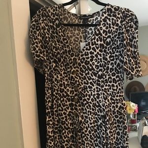 Something Navy Cheetah Print Dress